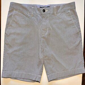 Tommy Hilfiger Men’s Custom Fit Seersucker Pinstripe Shorts - Blue/White - Size